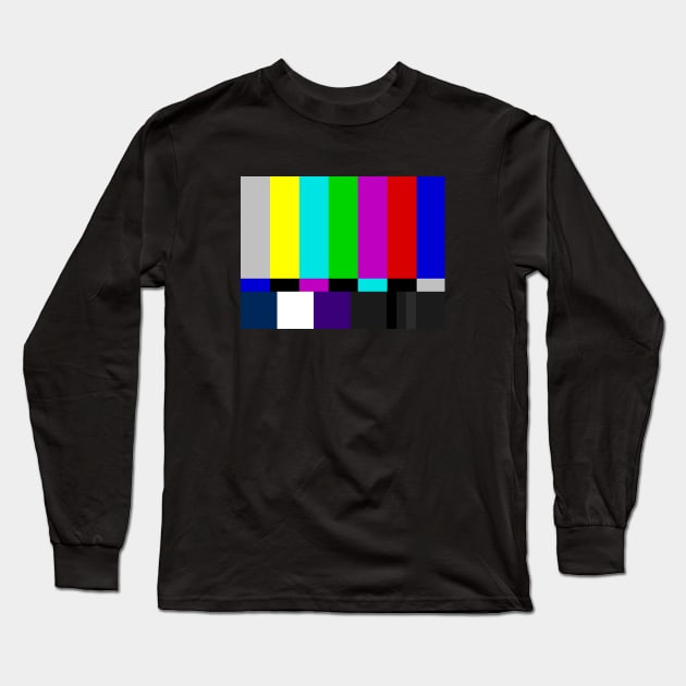 Test Pattern Long Sleeve T-Shirt by Screen Break